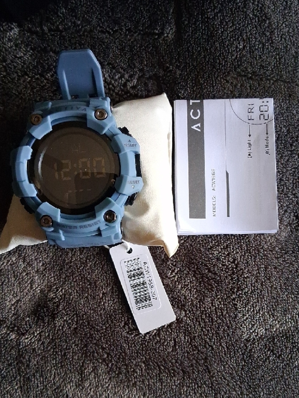 Ativa Baby Blue Rugged Digital Sports Watch - Picture 5 of 6